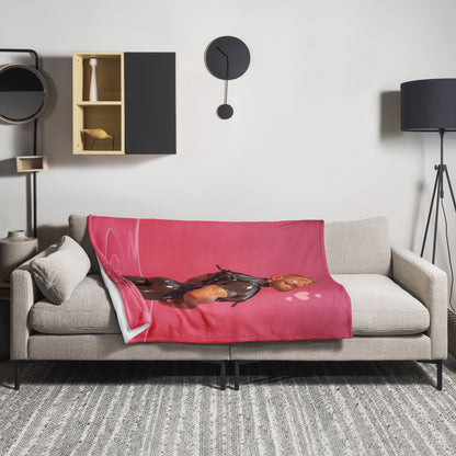 Blushing Confidence Throw Blanket - Sexy Male Throw Blanket