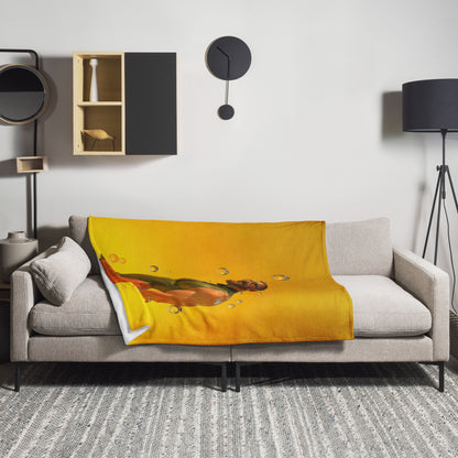 Golden Daydream Throw Blanket - Sexy Male Throw Blanket