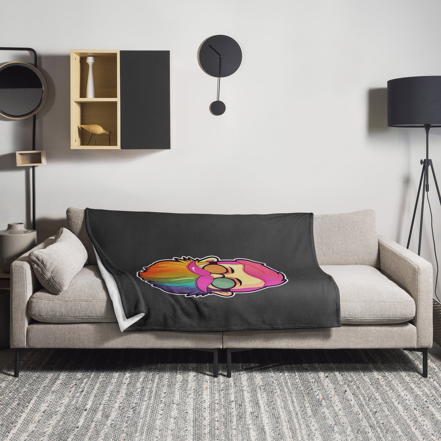 Rainbow Daddy  - Throw Blanket