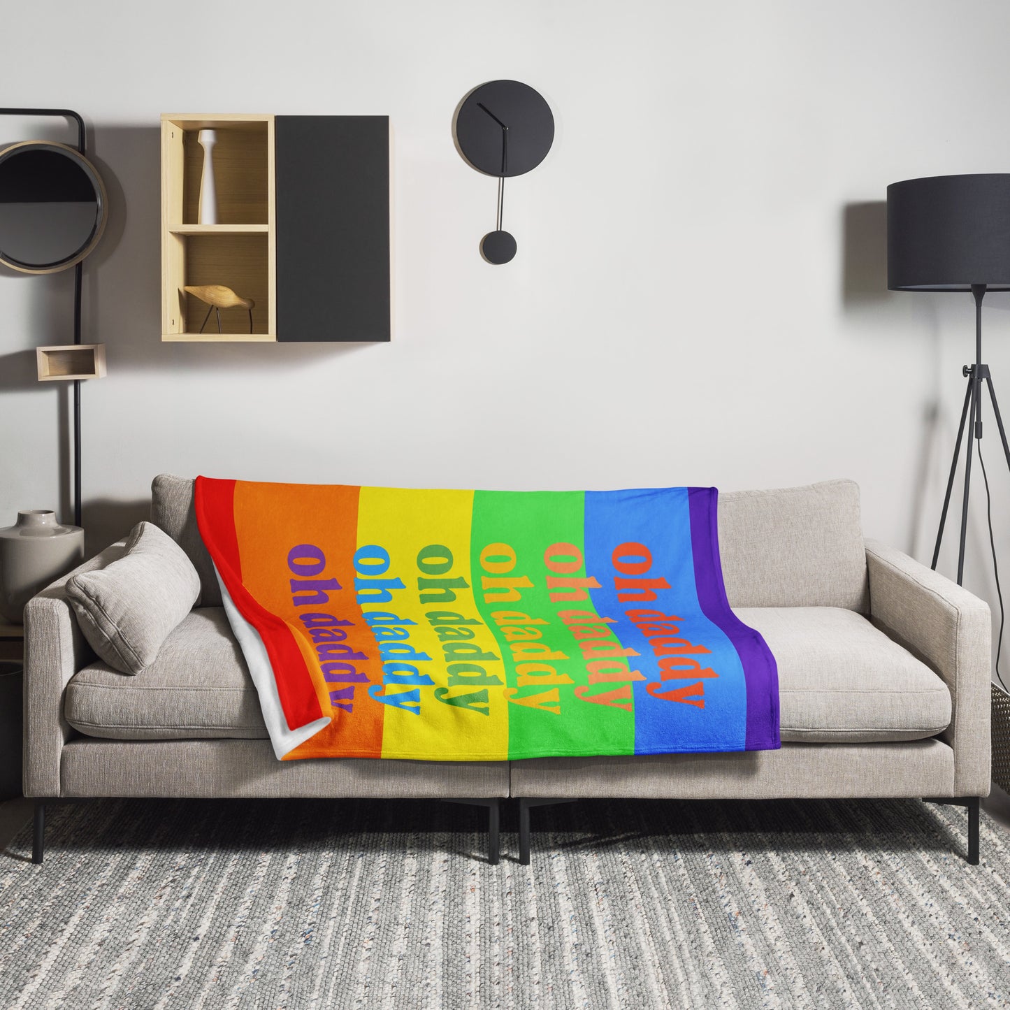 Oh Daddy / LGBTQ Throw Blanket