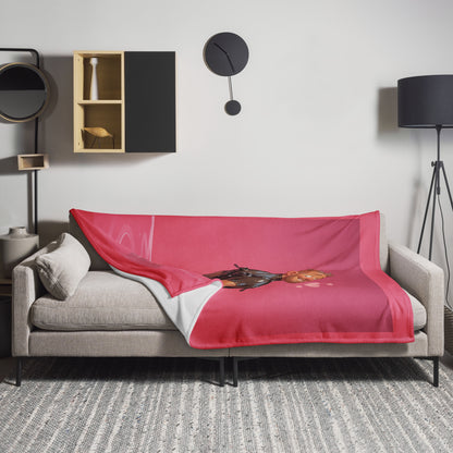 Blushing Confidence Throw Blanket - Sexy Male Throw Blanket