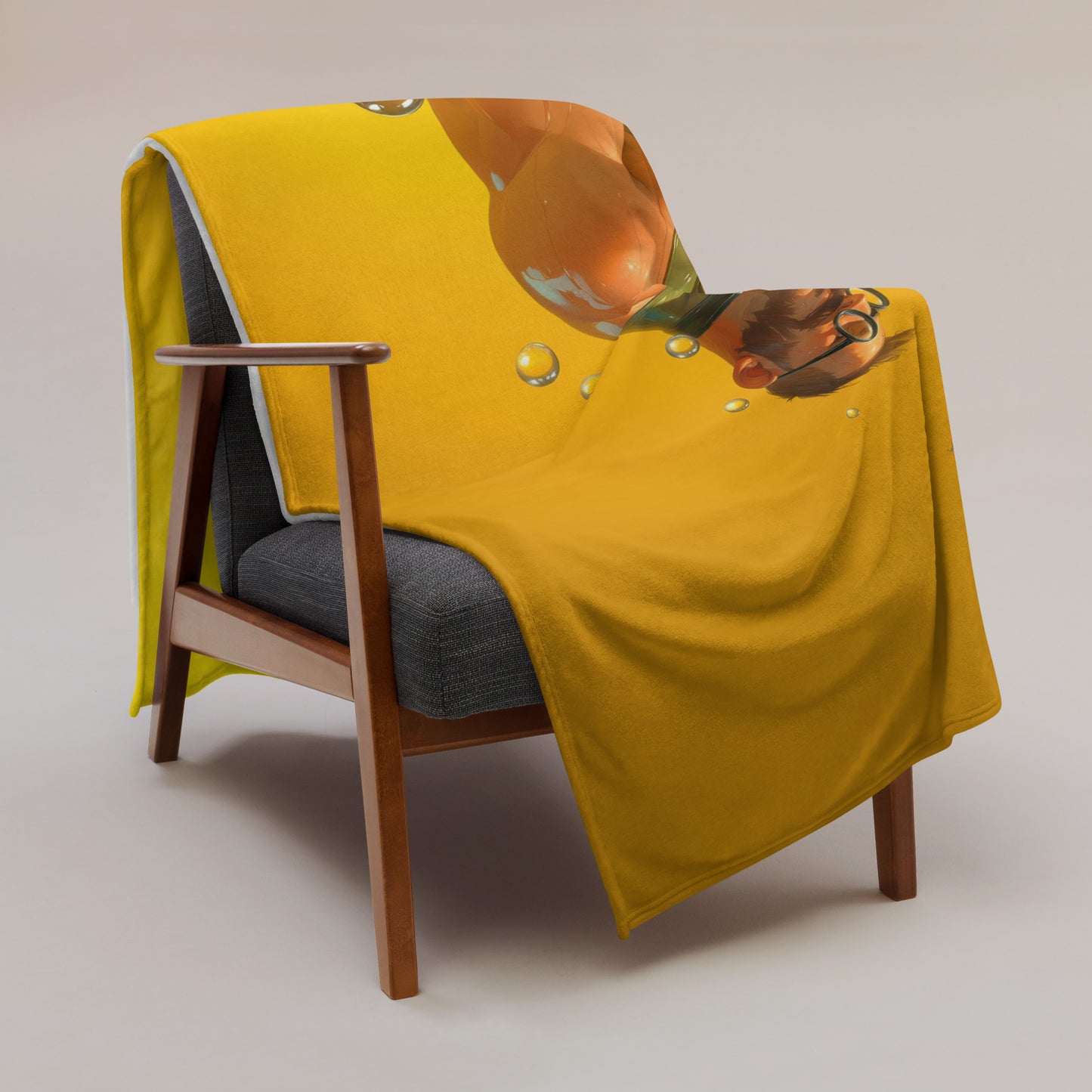 Golden Daydream Throw Blanket - Sexy Male Throw Blanket