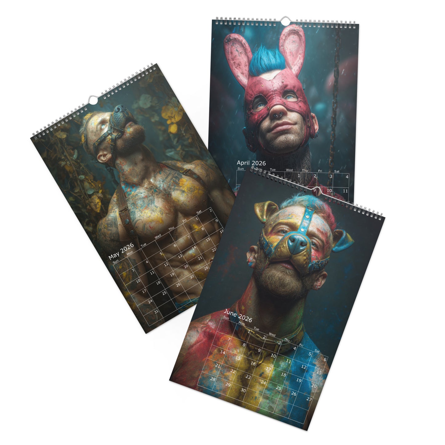 Masked Desires - 2026 Wall calendar