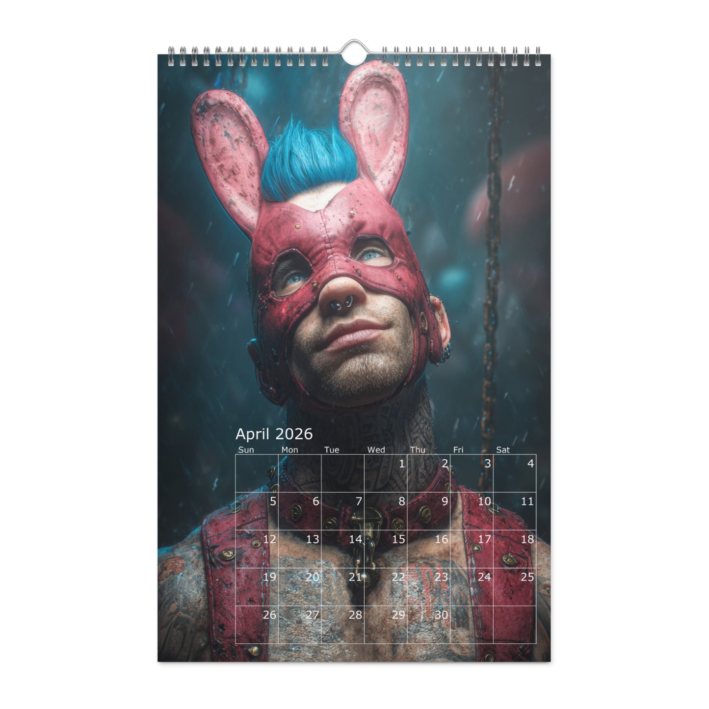 Masked Desires - 2026 Wall calendar