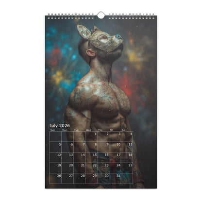 Masked Desires - 2026 Wall calendar