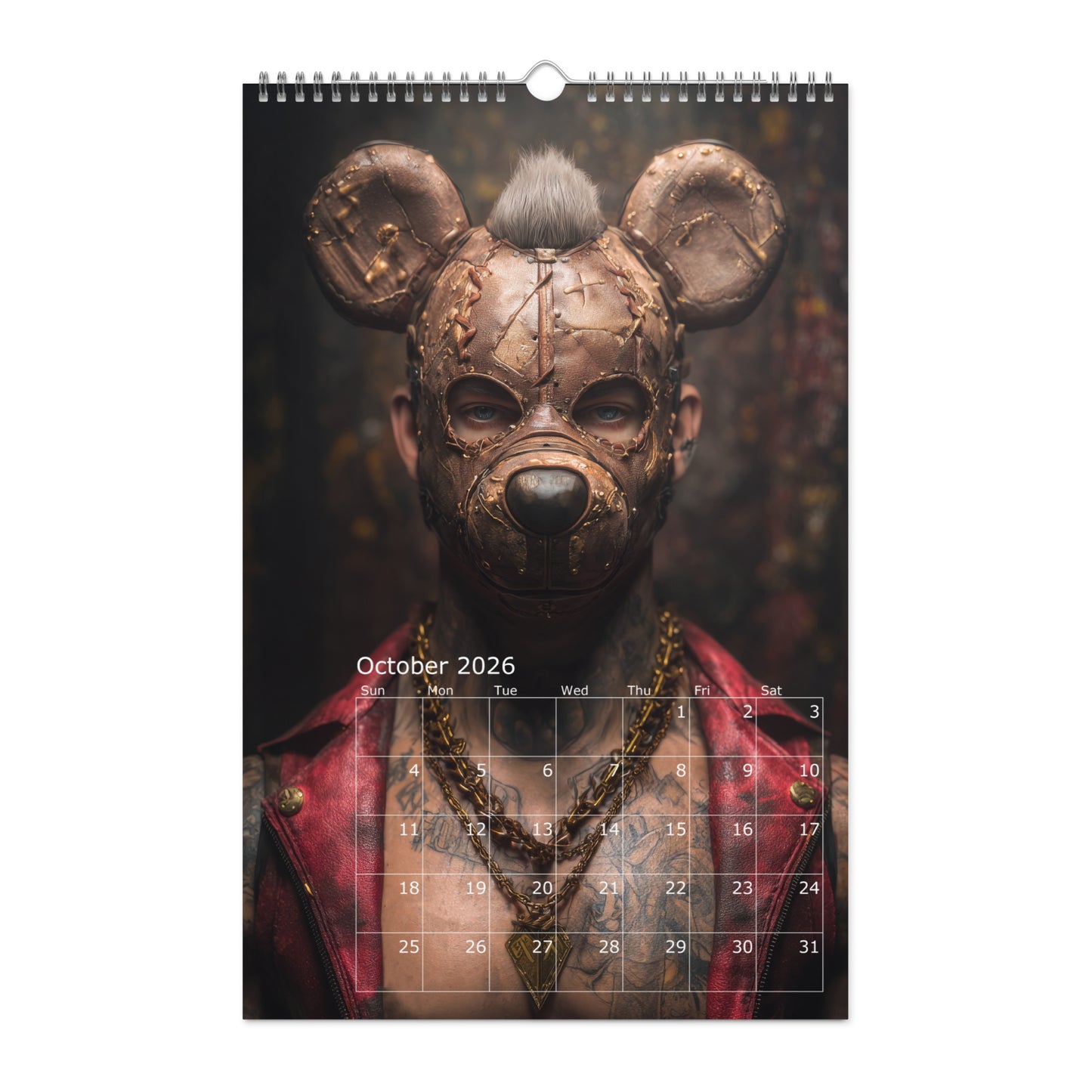 Masked Desires - 2026 Wall calendar