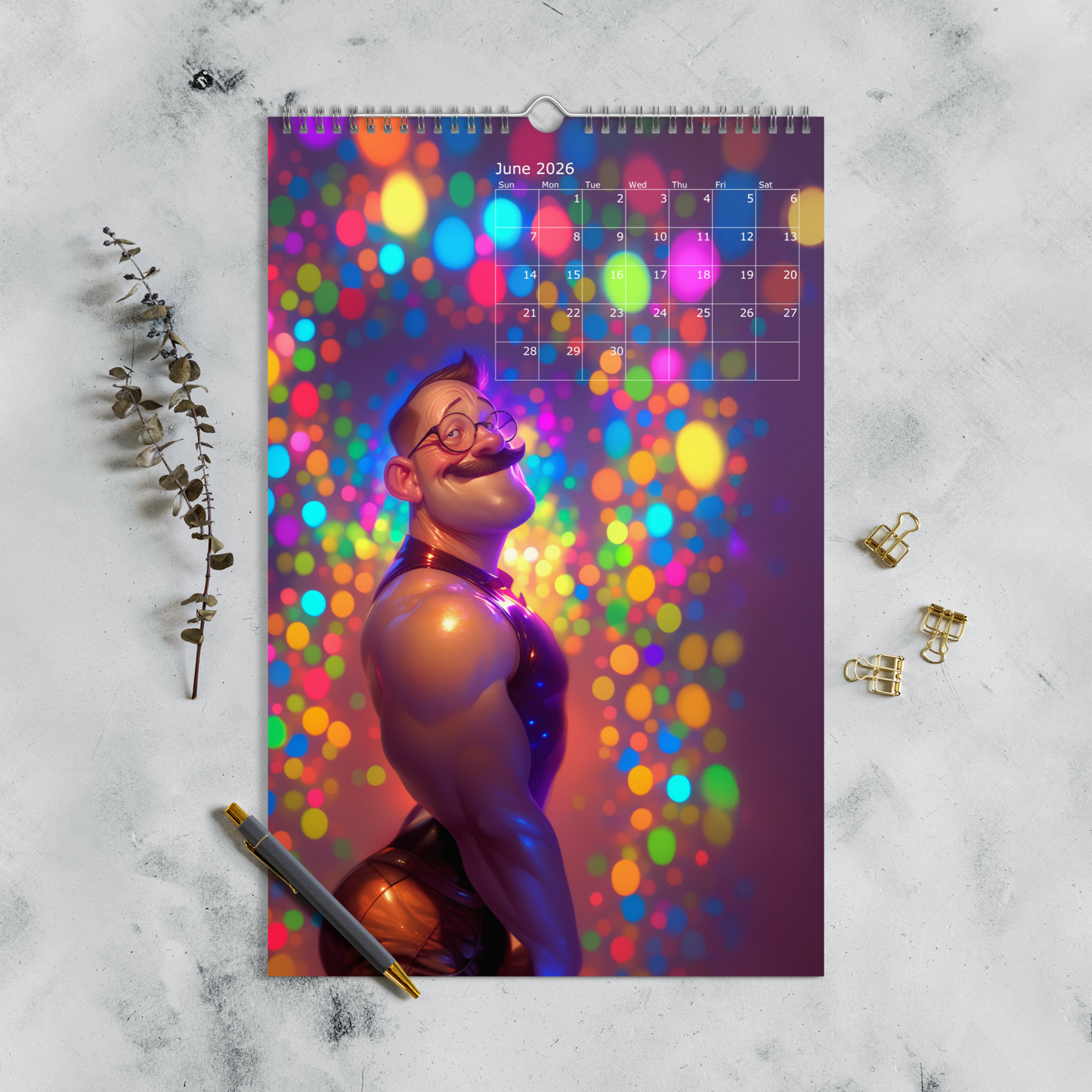 Tight & Right  -  2026 Wall calendar  11"X17"