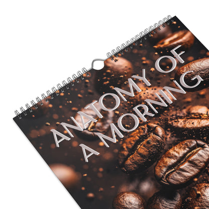 Anatomy of a Morning - 2026 Wall Calendar 11" X 17" - Warm Brown Kitchen Art - Coffee Lover Gift