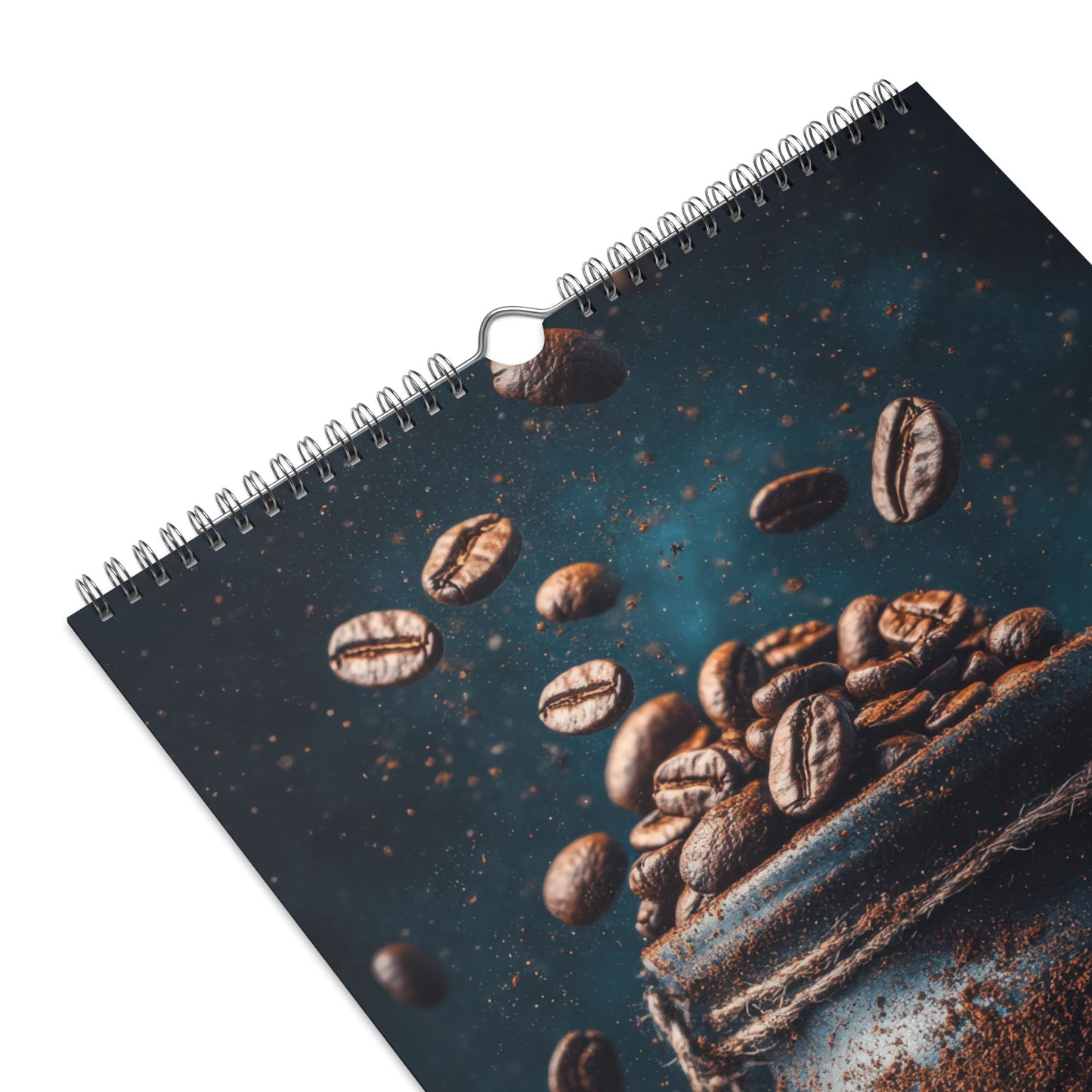 Anatomy of a Morning - 2026 Wall Calendar 11" X 17" - Warm Brown Kitchen Art - Coffee Lover Gift